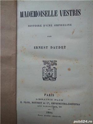 "Mademoiselle Vestris Histiore d'une orpheline " Ernest Daudet , 1884