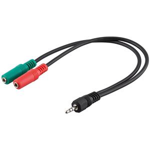 Cablu adaptor pentru căști de 30 cm, jack de 3,5 mm      