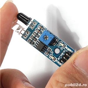 Senzor distanta IR obstacole pentru robot, Arduino, modul, shield, IR - imagine 2