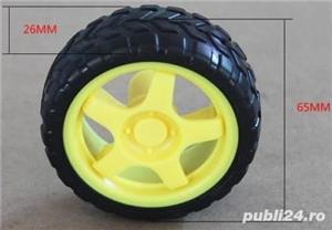Roata robot cauciuc plastic, facultate, proiect, masina Car Tire Wheel - imagine 2