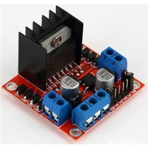L298N, modul, shield, driver stepper pas cu pas bridge punte H Arduino motor - imagine 1