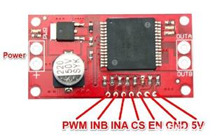 Driver Motor 30A, 1 x VNH2SP30, pas cu pas bridge punte Arduino stepper - imagine 3
