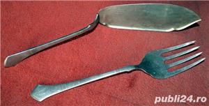 Alpaca: tacâmuri & tavă marcate "Alpacca"