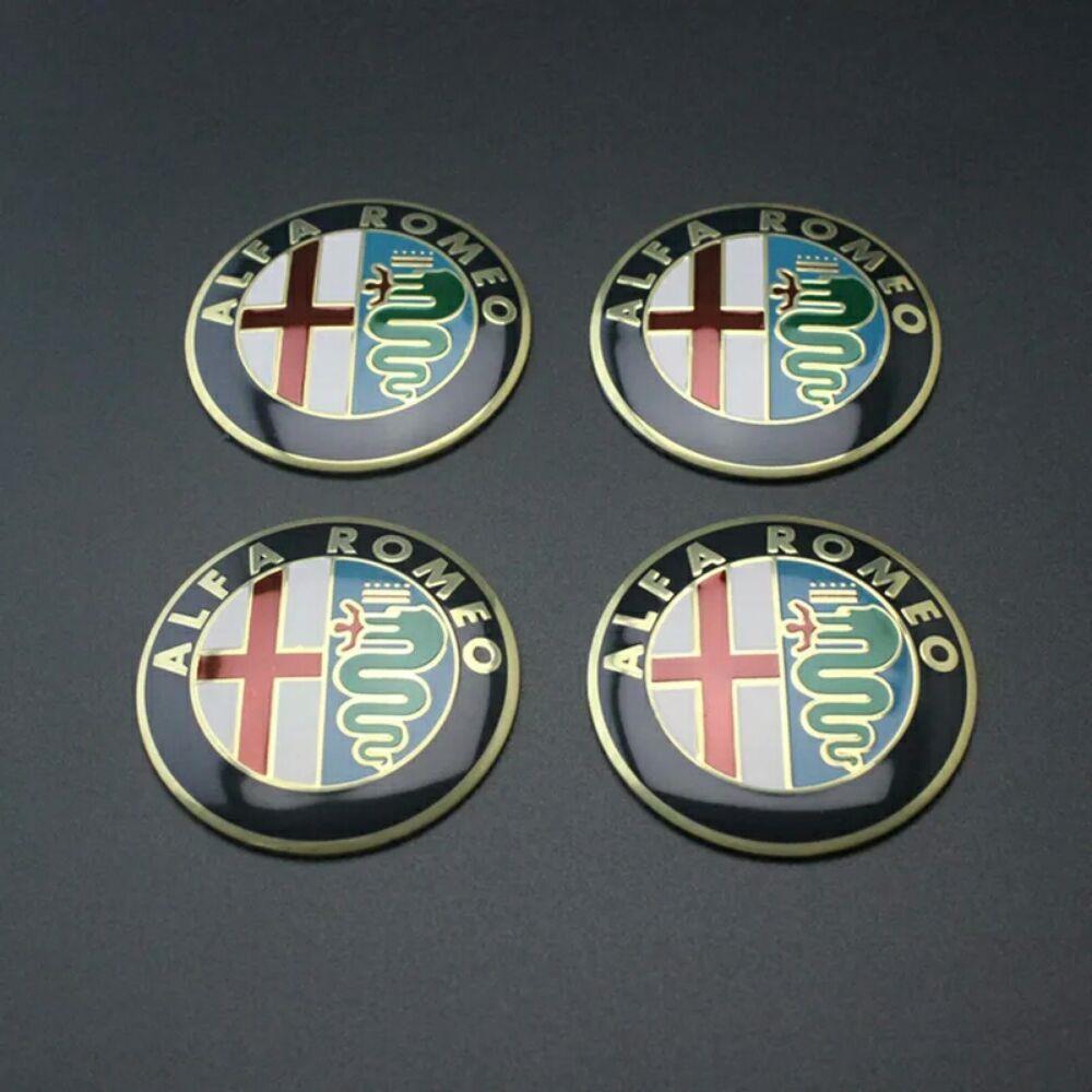 Alfa Romeo - set 4 embleme pentru jante de aliaj - imagine 4