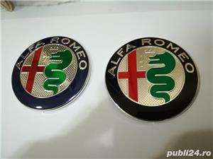 Embleme capotă/portbagaj set Alfa Romeo diametrul de 74 mm - imagine 4