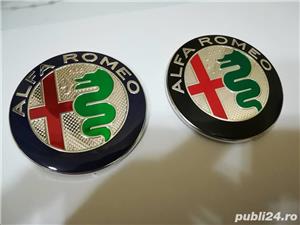 Embleme capotă/portbagaj set Alfa Romeo diametrul de 74 mm - imagine 2