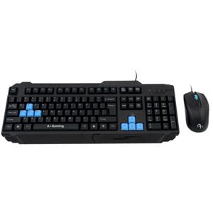 Kit Gaming Tastatura A+ K1 Kandaon + Mouse F1 Black Noua Sigilata L229 - imagine 2