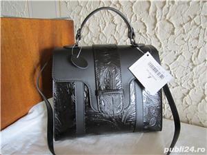  Doua posete din piele, neagra. Noi cu/fara eticheta. LIVRARE GRATUITA - imagine 5