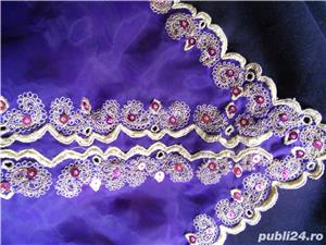 Capa din voal mov - imagine 3