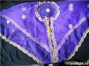 Capa din voal mov - imagine 2