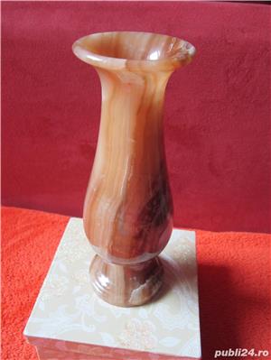 Art Nouveau-vaza onyx/onix-design,culori frumoase-aprox 1kg-un cadou inedit