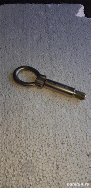 Carlig inel tractare remorcare 6K0803615C vw seat skoda - imagine 2