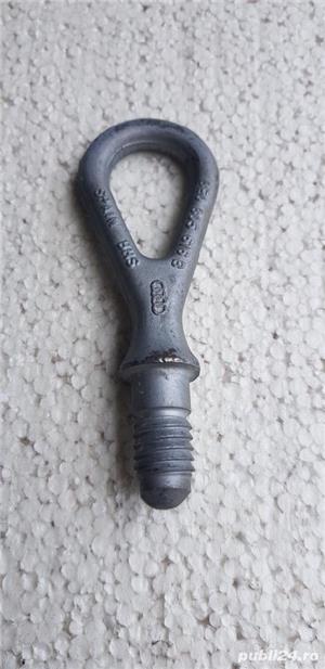 Inel carlig tractare remorcare Audi A4 A5 A6 8E0 805 616 B - imagine 5