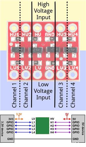 I2C Logic Level Convertor Bidirectional TTL 5V-3.3V - imagine 7