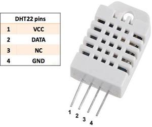 DHT22 (alias: RHT22, RHT03, AM2302) senzor temperatura si umiditate pic, iot, avr atmel - imagine 2