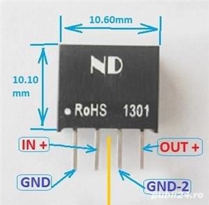 Mini sursa comutatie - 1W, izolare galvanica 10mm x 11mm rs485