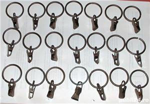 28 inele metalice cu clips pt. draperie (3 cm)