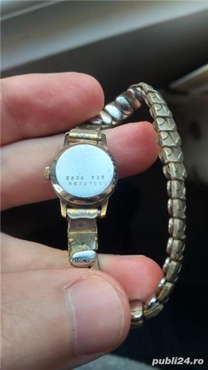 Vintage Ladies CERTINA solid 14CT gold wrist watch Ceas dama placat Aur - imagine 2