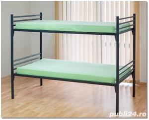 Ansamblu Pat metalic etajat model BEL 62  - imagine 3