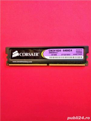 Kit memorie PC Corsair cu radiator 2Gb DDR2 (2 Buc x 1 Gb) 800 Mhz Pc2-6400 L237 - imagine 2