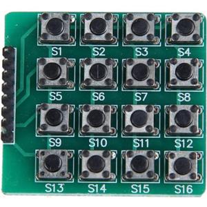 keypad 4x4, tastatura, keyboard matrice butoane (taste) Arduino matrix - imagine 2