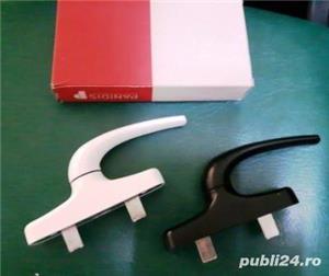 Maner pentru usa tamplarie pvc alb maro - Magazin accesorii termopane pvc de calitate, in Otopeni. - imagine 9