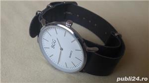 Ceas de mana barbati brand BGG curea piele neagră - imagine 3