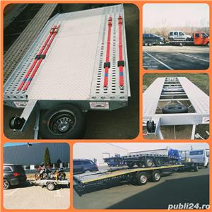 inchiriez remorci 750kg 1500kg 2000kg 2700kg de inchiriat platforma remorca auto moto atv - imagine 6