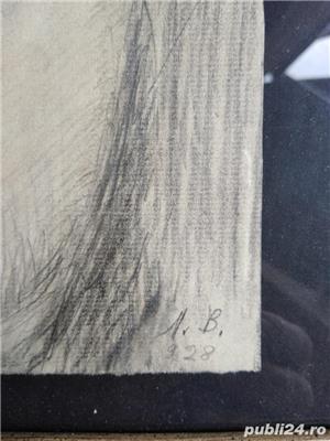 Tablou.N B.1928.Desen.Creion. - imagine 2