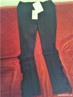 Pantaloni fashion dama PNK Casual cu detaliu lateral negru marime 34 (noi-eticheta) - imagine 5