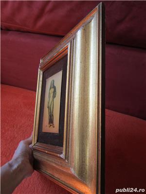  Riace Warriors tablou Serigrafie pe alama aurita DORATO 24K Ed.Limitata,semnat - imagine 7