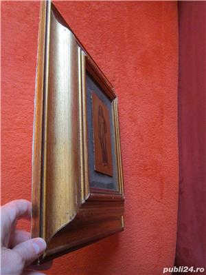  Riace Warriors tablou Serigrafie pe alama aurita DORATO 24K Ed.Limitata,semnat - imagine 5