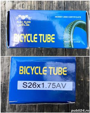 Camere bicicletă cu valva auto+montaj