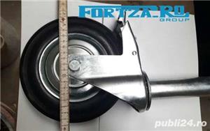 Roata cu frana pentru schela 