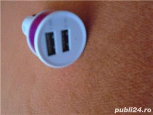 Alimentator auto bricheta masina cu 2 USB ( 2.1 A+ 1.0 A ) - imagine 8