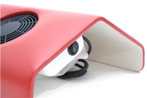 Aspirator colector praf unghii,aspirator praf unghii alb rosu - imagine 1