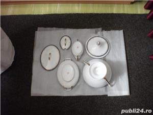 Serviciu portelan nemtesc de masa, 35 piese, cu suporturi oua