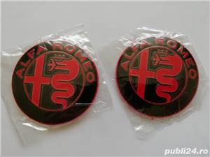 Set Embleme Alfa Romeo diametrul 74 mm capotă/portbagaj  - imagine 3