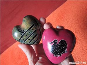 vintage Handmade Heart Shaped Stone -inima din piatra -un cadou inedit