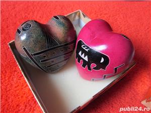 Vintage Handmade Heart Shaped Stone -inima din piatra -un cadou inedit