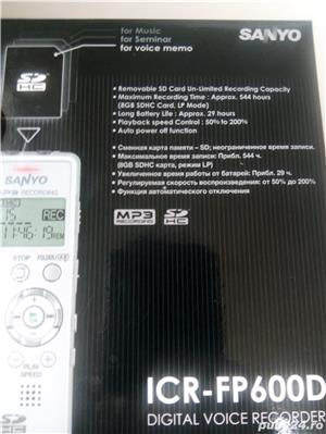 Sigilate Reportofoane SANYO ICR-FP600D cu slot de card extern la țiplă neatinse - imagine 9