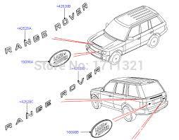 Emblema ,,RANGE ,, Land Rover -Range Rover -cod LR008141 - imagine 3