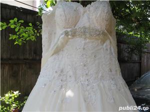 Rochie de mireasa Bien Savvy Cristale Swarowsky masura M 38-40 - imagine 5