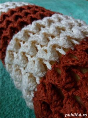 Pernita decor cilindrica 3- model in relief- diametru 18 cm - imagine 6