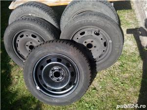 VÂND 5 ROŢI (jante cu anvelope): 4 buc 185/60R14, 1 buc 175/65R14