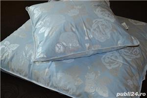Seturi de cate 2 perne NOI- 2,05 kg puf gasca/set- fermitate ridicata - imagine 6