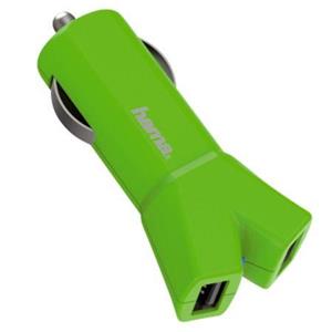 Vand Incarcator auto Hama ColorLine, 2 x USB, 3.4A, Verde