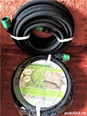 Furtun poros din cauciuc- NOU- irigare prin pori- 1/2"- 15 m - imagine 3