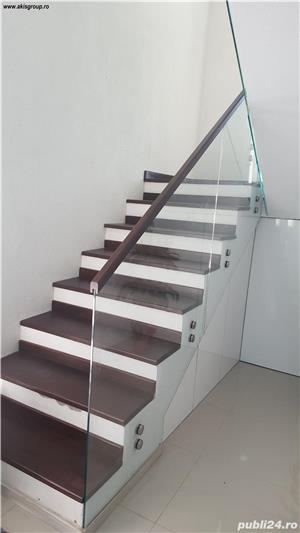 Balustrade interior / exterior; scari metalice si trepte lemn masiv - imagine 5