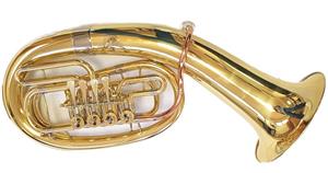Eufoniu Bariton 4 clape Karl Glaser Bb SiBemol Baritonhorn auriu 
